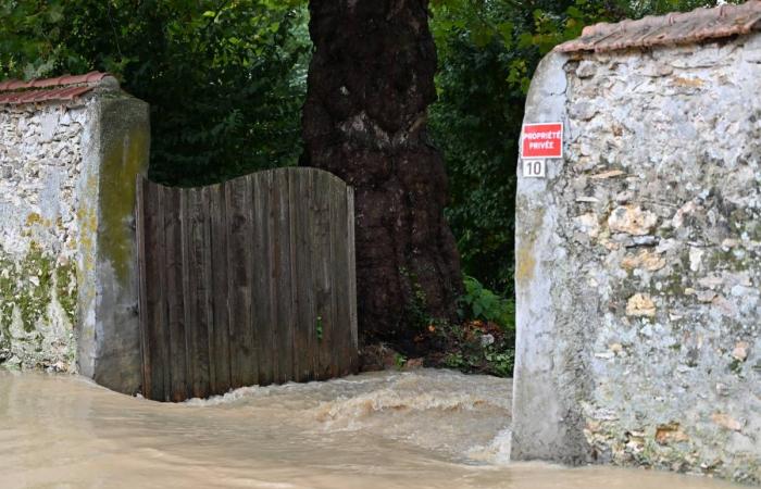 Epernon under water following the Kirk depression: cows evacuated, businesses closed…