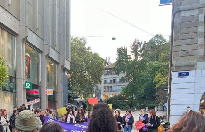 Geneva: feminist rally in support of Gisèle P