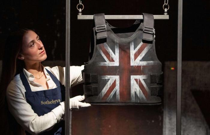 A Banksy bulletproof vest sold for almost a million euros