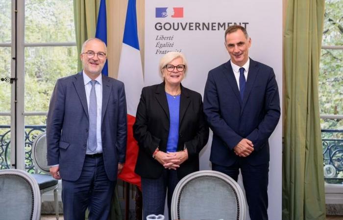 the reactions of Gilles Simeoni and Catherine Vautrin after their meeting this Thursday in Paris