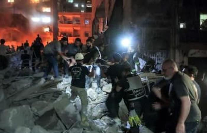 Israel carries out air raids in the heart of Beirut that kill 22 people