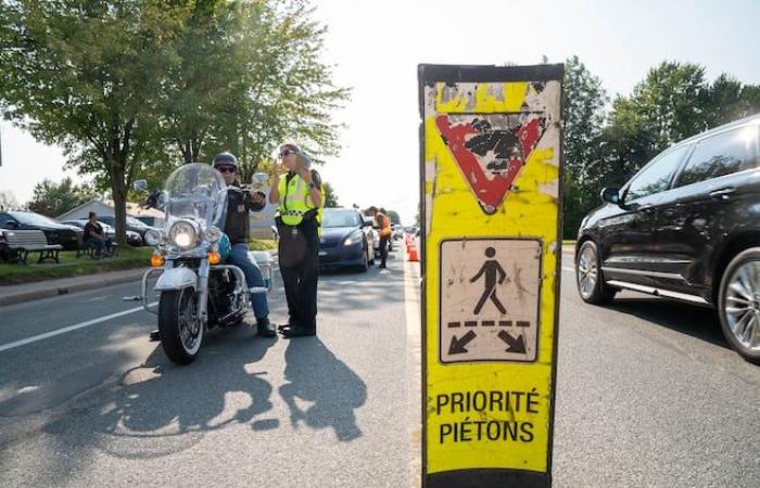 Quebec police officers mobilized against recklessness on the roads