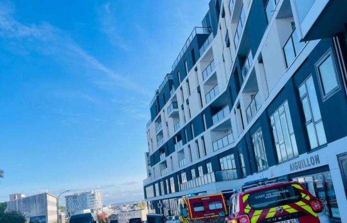 A suspected gas leak in a building on Boulevard de Paix in Vannes