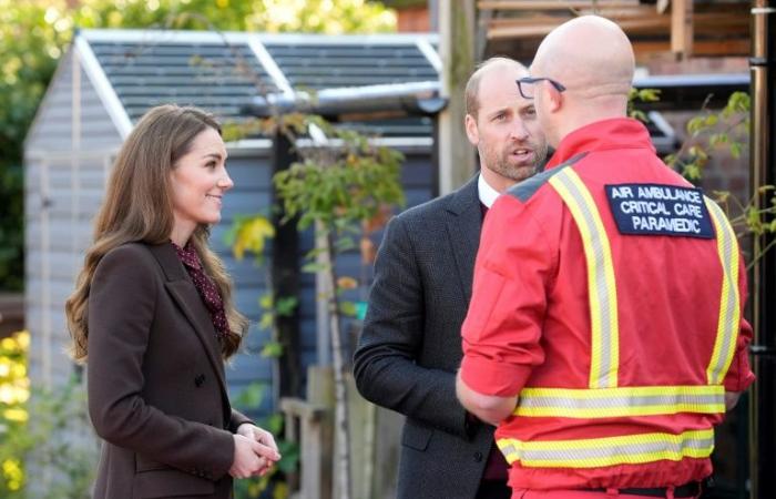 Kate alongside William for their first public visit since finishing chemotherapy