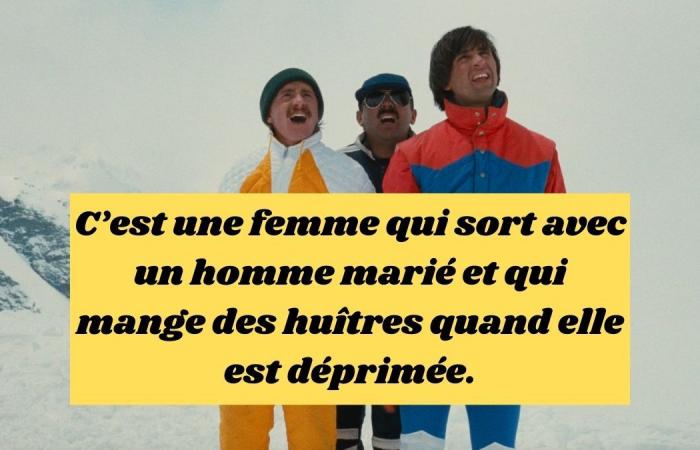 on a misunderstanding you can recognize these 10 characters from Les Bronzés sont du ski very poorly described