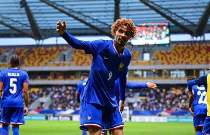 France ahead of Cyprus at half-time in an interrupted match