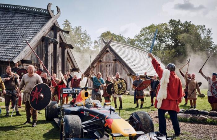 A Red Bull F1 in the footsteps of the Vikings, the astonishing video from Cou…