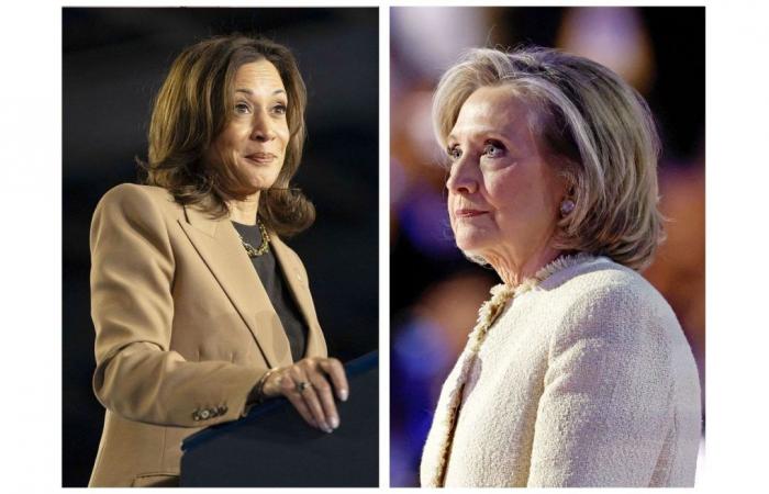 Hillary Clinton and Kamala Harris, two strategies in front of the same Donald Trump