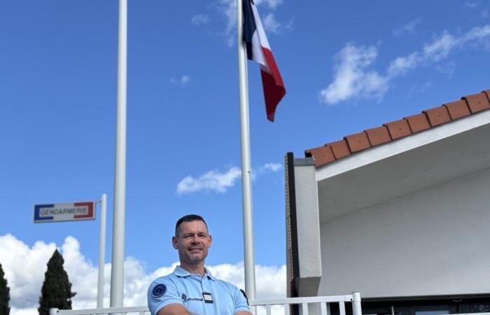 Roquemaure: presentation of Captain Loïc Pinault, new commander of the COB gendarmerie of Roquemaure-Rochefort du Gard