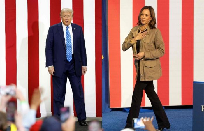 Trump hammers home his anti-migrant message, Harris appeals to Obama and Clinton