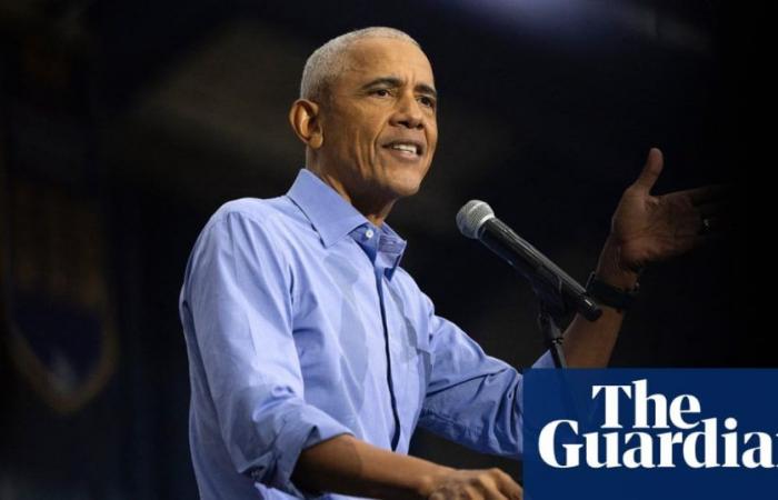 Obama tells men to drop ‘excuses’ and support Kamala Harris over Trump | US elections 2024