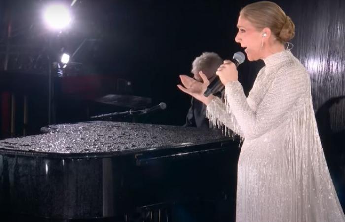 Did Celine Dion sing “the hymn to love” in playback during the opening ceremony of the Paris 2024 Olympics?