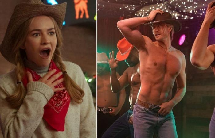 Chad Michael Murray as a sexy go-go boy in new Netflix Christmas movie