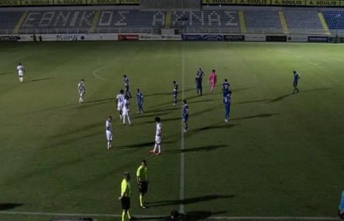 the Cyprus-France match stopped due to a lighting failure