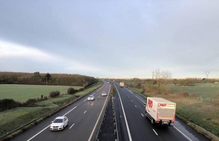 Nine vehicles involved in an accident on the A11 leaving Angers