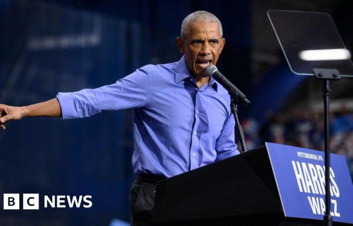 Barack Obama urges vote for Kamala Harris in ‘tight’ presidential race