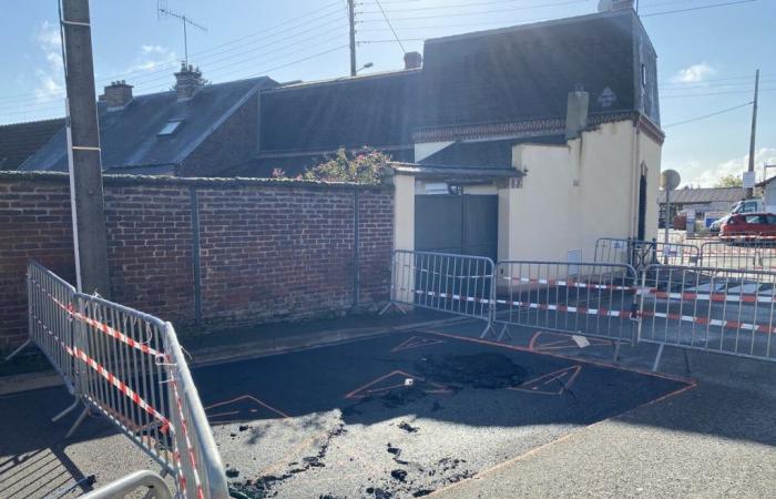 The road collapsed, a street closed urgently in this town in Oise