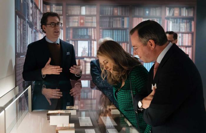 The Luxembourg heir couple immersed in heraldry for Guillaume’s first outing since the transfer of the lieutenancy