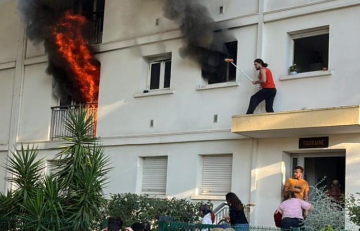 “I knew time was running out”: he breaks down the door to save a septuagenarian from the flames in Montpellier