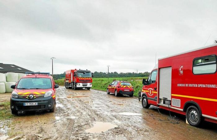 In Coray, a fire ravages an agricultural shed and damages a 20,000 volt power line