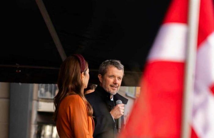 Queen Mary in autumn colors to celebrate 750 years of Holstebro with King Frederik