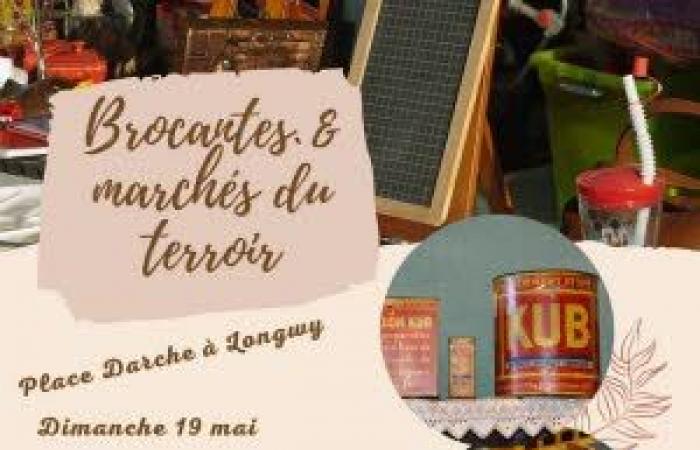 Flea market and local market: Flea market in Longwy