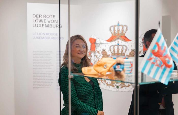 The Luxembourg heir couple immersed in heraldry for Guillaume’s first outing since the transfer of the lieutenancy