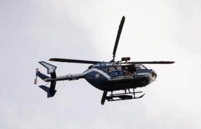 a gendarmerie vehicle damaged during an unauthorized demonstration in Gironde