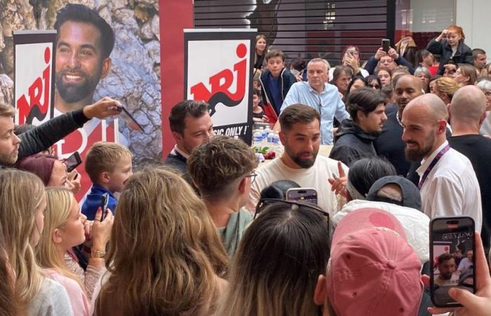 Singer Kendji Girac attracts several hundred people to Cora Houdemont