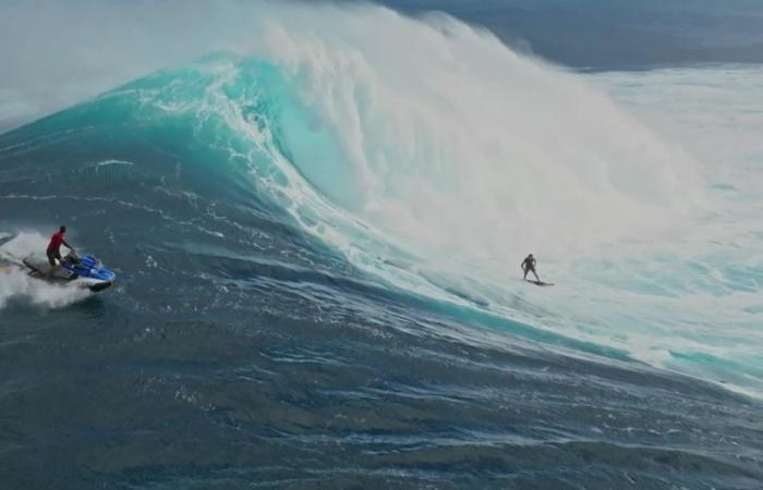 “There isn’t a day that I don’t dream of her.” He surfs Jaws, the mythical and powerful wave