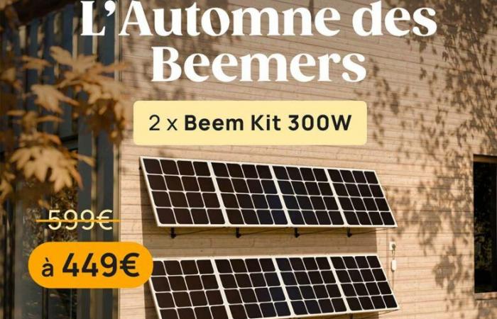 “A crazy offer”, up to €200 offered on solar panels to plug into a Beem socket