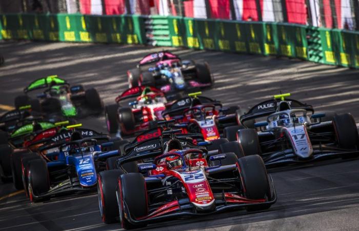 What do the Formula 2 and Formula 3 grids look like for the 2025 season?