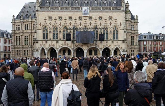 One year after the attack, Arras pays tribute to Dominique Bernard