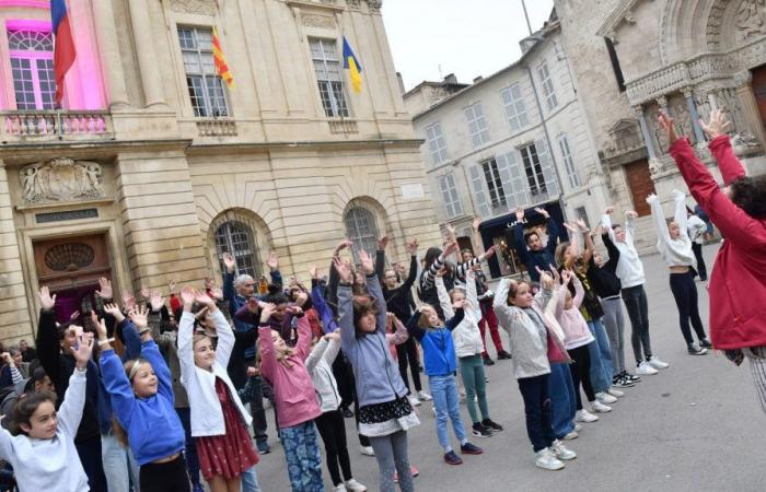 A flashmob opens Mental Health Information Weeks in Arles