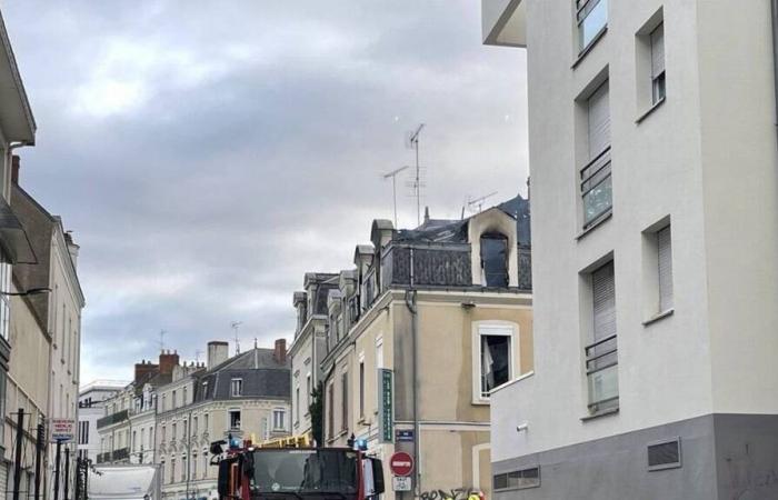 Apartment fire in the New Yorkais nightclub building in Angers