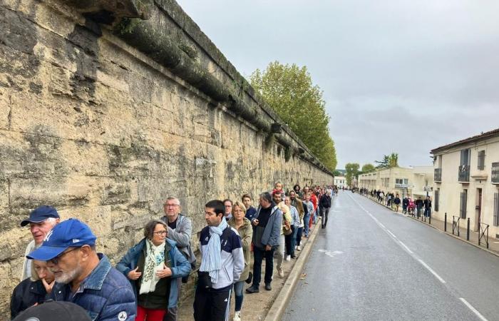 a huge crowd this Sunday for the big Olympic clearance sale in Montpellier