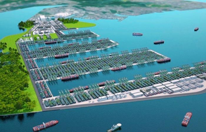 It will be the largest port in the world and it will have cost this small island in the Pacific Ocean $36.5 billion.