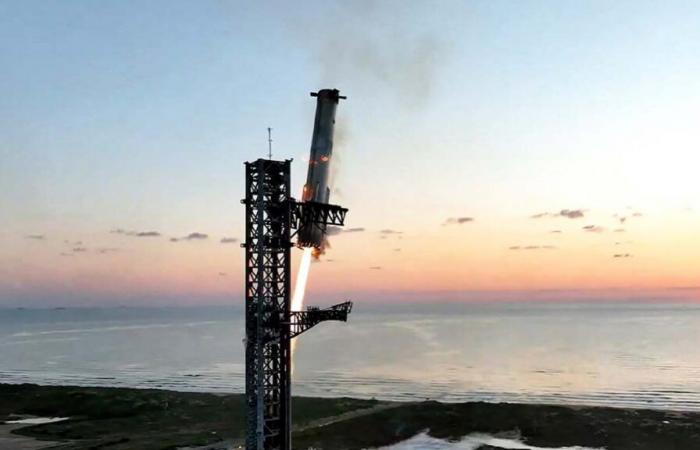 “Years in preparation”: SpaceX manages to “catch” part of its Starship megarocket in mid-flight