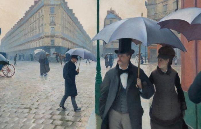 focus on three paintings of Haussmannian Paris