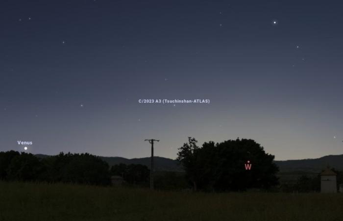 Where and how to observe comet Tsuchinshan-ATLAS in Lyon?