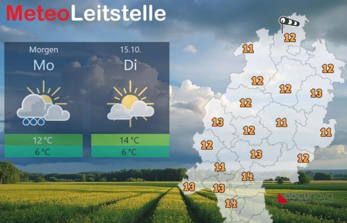 Cool and windy on Sunday.