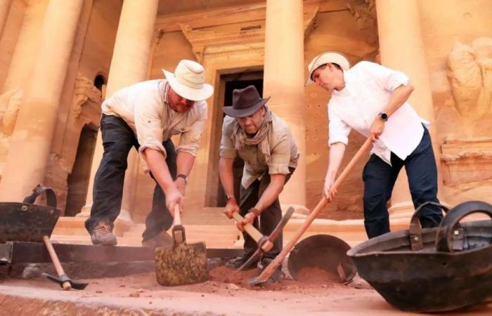 As in Indiana Jones, Petra reveals a tomb hidden under her majestic facade