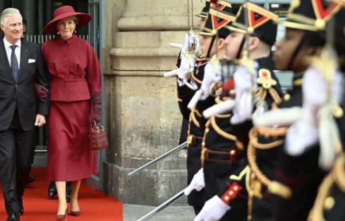 Diplomacy. Belgian King Philippe and Queen Mathilde on state visit to France