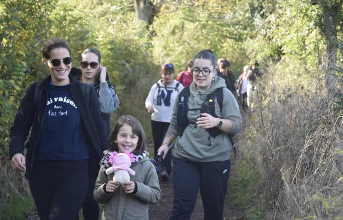 Hundreds of walkers and mountain bikers gathered for a good cause in Saint-Christophe-sur-Dolaizon