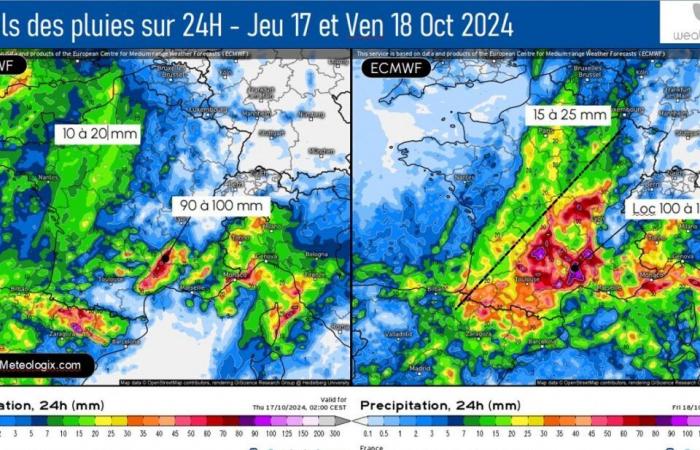 ex-hurricane Leslie will cause a new flood in France