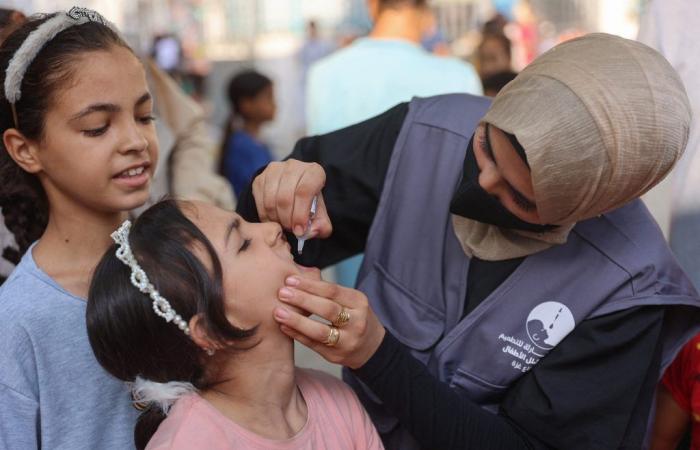 Launch of a second anti-polio vaccination campaign in Gaza