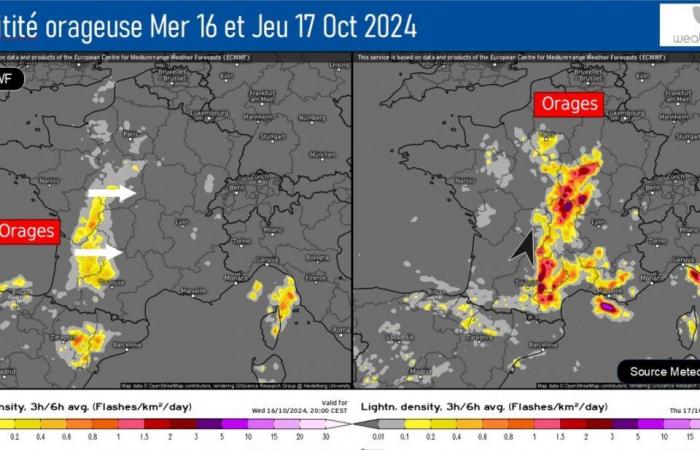 ex-hurricane Leslie will cause a new flood in France