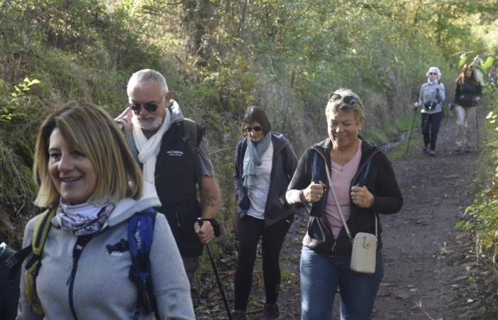 Hundreds of walkers and mountain bikers gathered for a good cause in Saint-Christophe-sur-Dolaizon