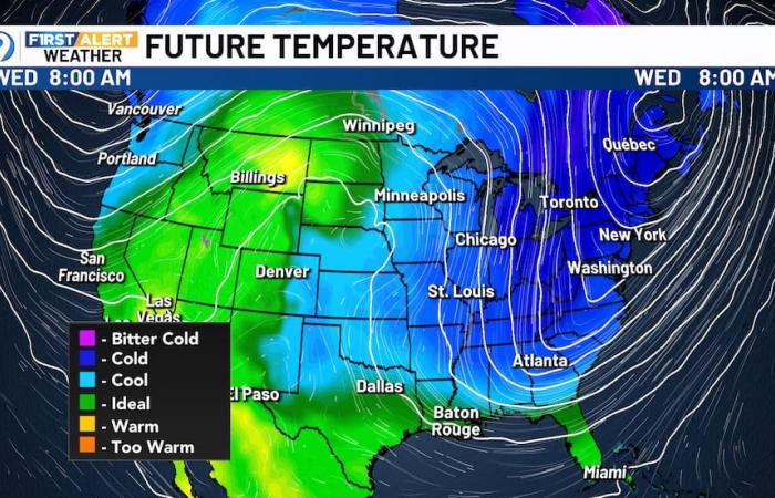 Cold front arrives Tuesday to help out with air quality and afternoon heat