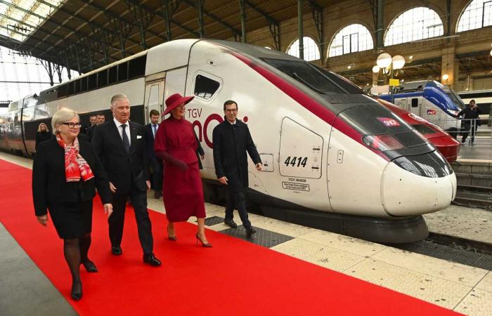 King Philippe and Queen Mathilde arrive by Eurostar in Paris